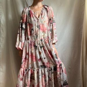 H&M Sheer Floral Dress